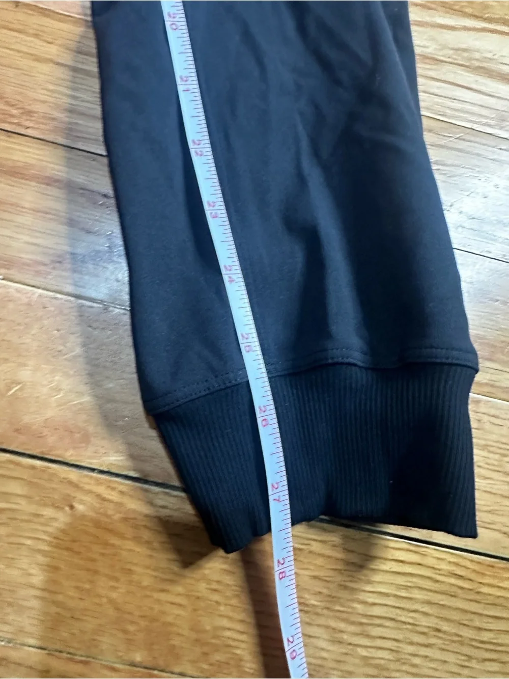 Lululemon Stretch High Rise Joggers Black Pockets Logo 6